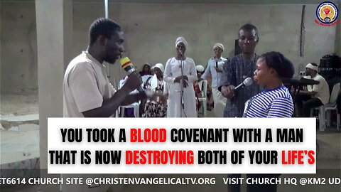 You took a blood covenant with a man that is now destroying both of your life’s