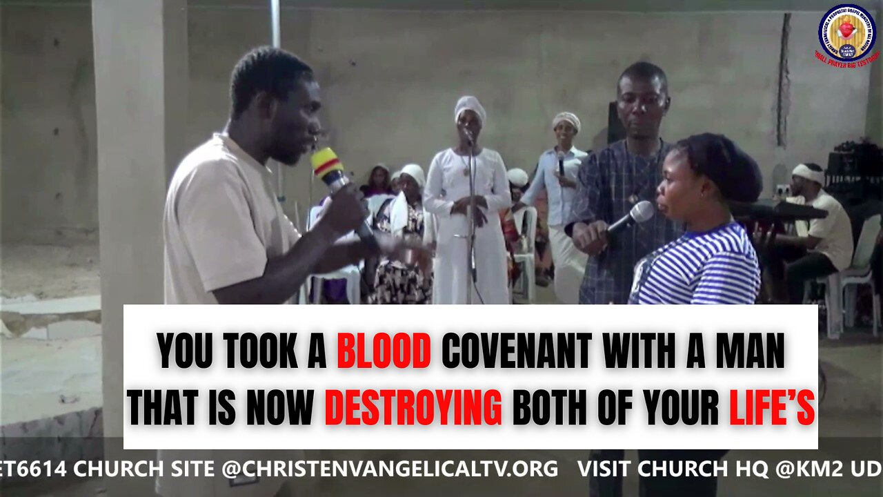 You took a blood covenant with a man that is now destroying both of your life’s