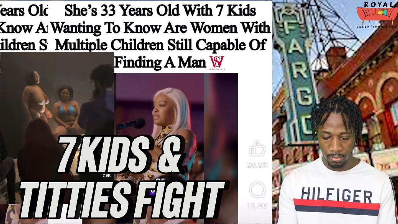 Mother Of Seven Kids Wants A Good Man (SIMP) BW Titties Fight.