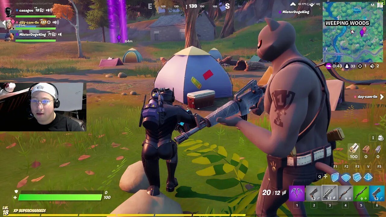 Fortnite | Crazy 2nd place with Mister DogeKing and Daylin - Run run run!!! 😅