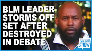 BLM Leader Storms Off Set After Destroyed In Debate