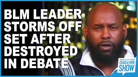 BLM Leader Storms Off Set After Destroyed In Debate