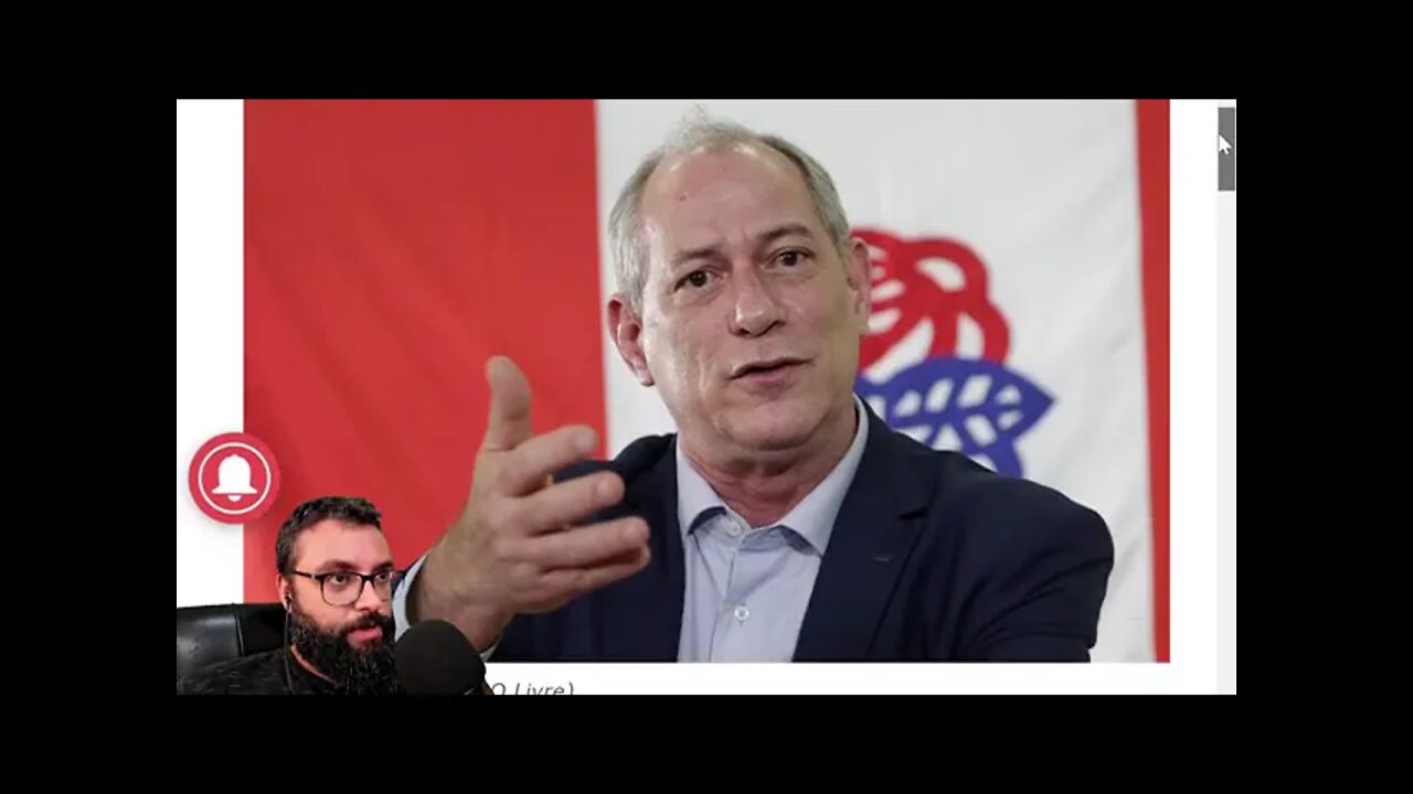 'Sonegação é um CR1ME PIOR que EST#PR0', diz Ciro Gomes, o especialista de Rárvardi de Taubaté