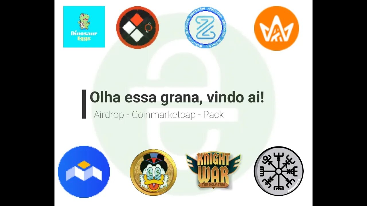 Airdrop - Coinmarketcap - Pacote dos Airdrops, vence de 4 até dias