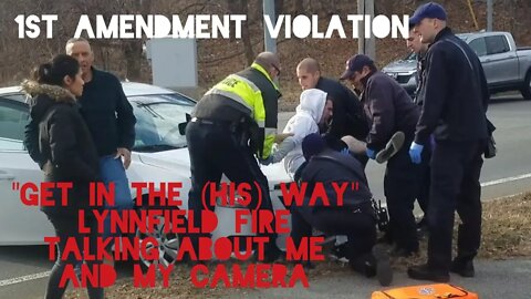 7on1. Excessive Force Stopped. Alleged Driver Overdose. 1st Amendment Violation. Lynnfield Fire/PD.
