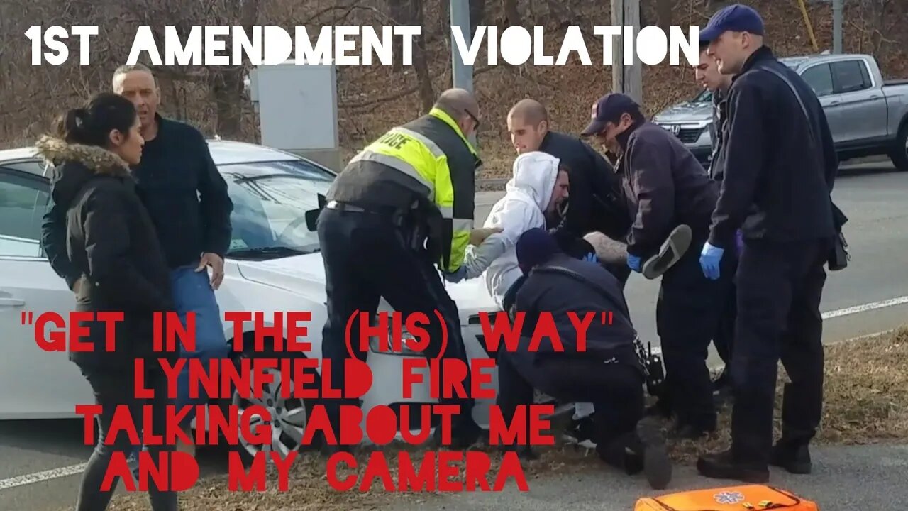 7on1. Excessive Force Stopped. Alleged Driver Overdose. 1st Amendment Violation. Lynnfield Fire/PD.
