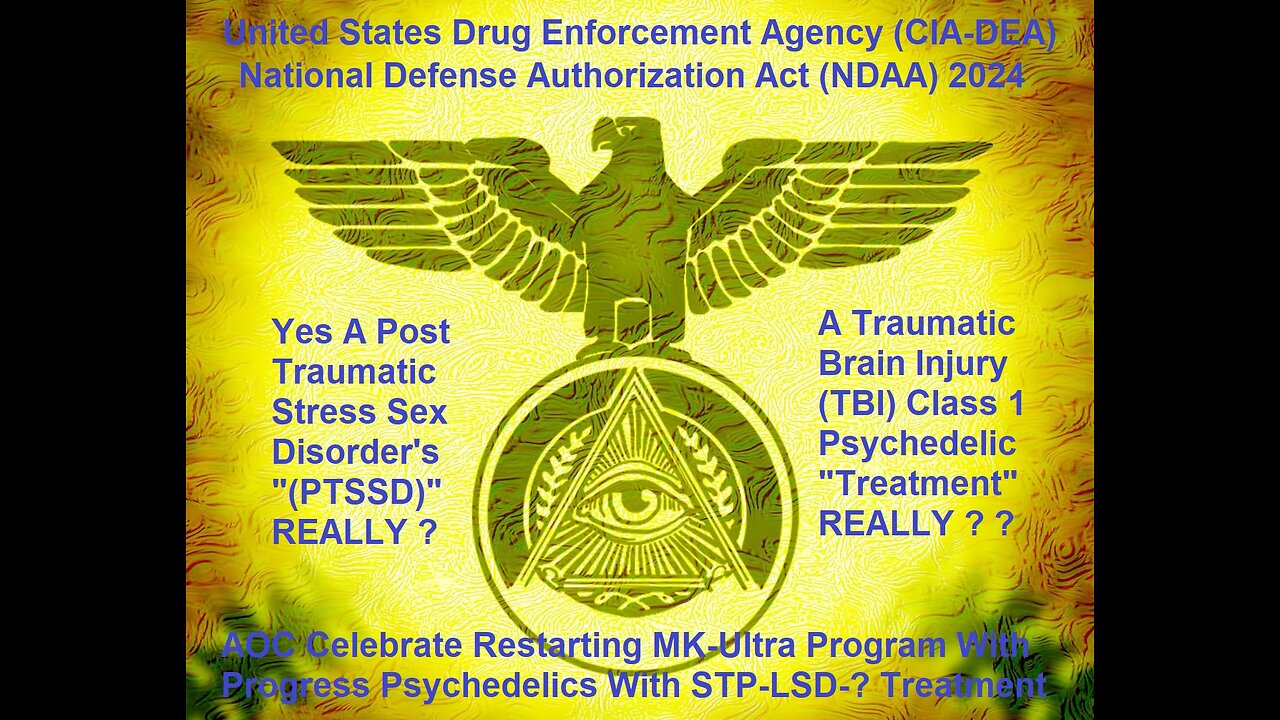 AOC Celebrate Restarting MK-Ultra Program With Progress Psychedelics Treatment