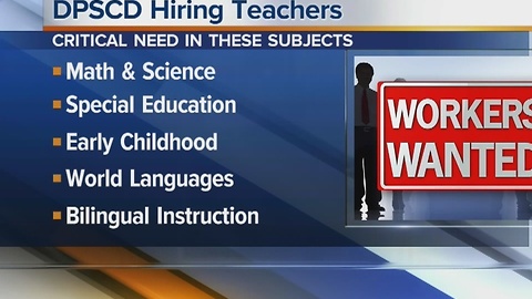 Workers Wanted: DPSCD hiring teachers