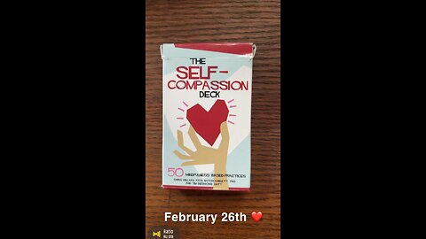 2/26/23 card: self-compassion Sunday