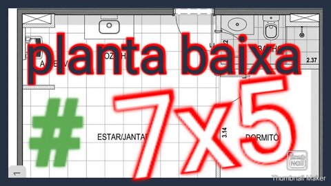 planta baixa 7x5