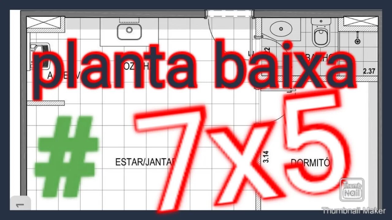planta baixa 7x5