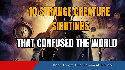 10 Strange Creature Sightings That Confused the World