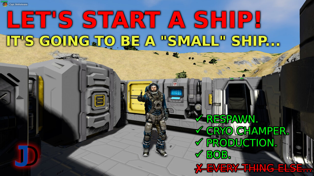 Space Engineers: S2e12 - Let's Start a Ship!!