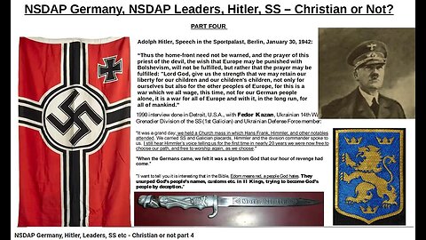 NSDAP Germany, Hitler, Leaders, SS etc - Christian or not part 4