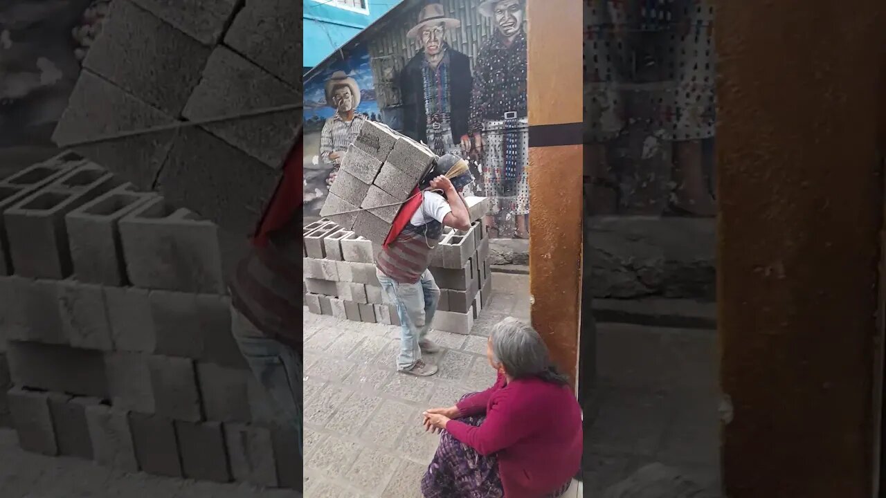 Guatemalan Superman wearing American Flag Shirt