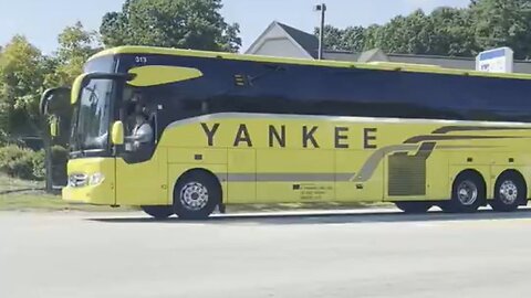 All These Matching Buses Leaving Kamala Harris' NH Rally Just Scream 'Genuine Grassroots Supporters'