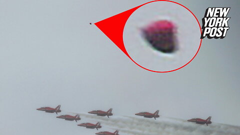 'What the hell is that?': Photographer captures 'UFO' flying at coronation
