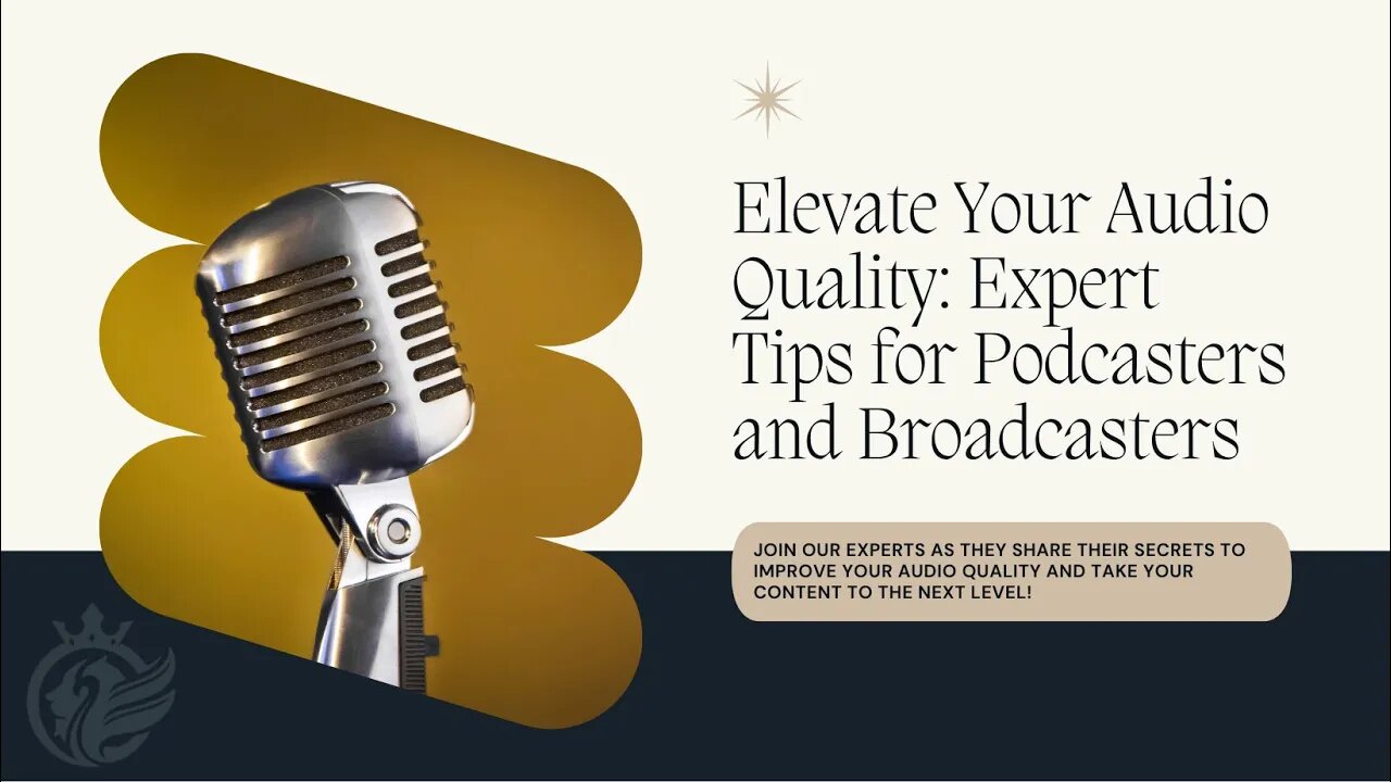 Tips for podcasters, broadcasters and livestreamers