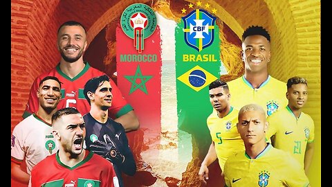 The Brazilian team is in trouble against the Moroccan team