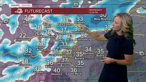 Moderate to heavy snow in Denver tonight for the commute