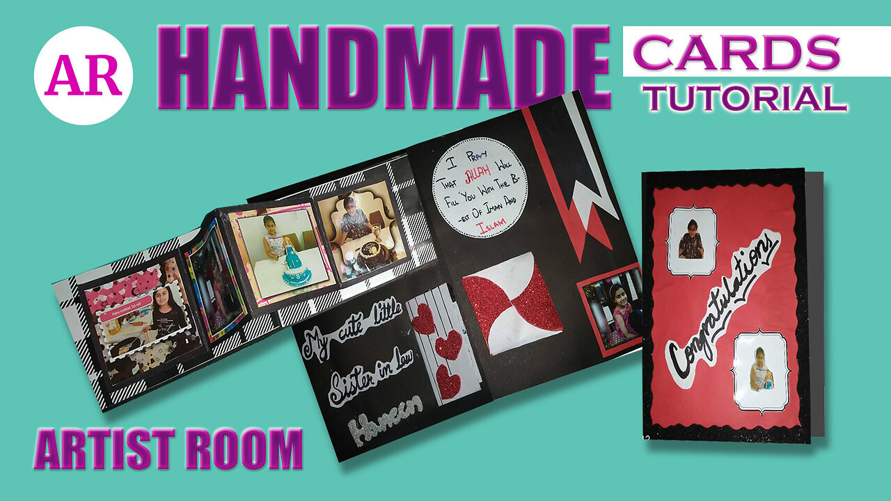 Handmade Congratulations Cards | Greeting Card Ideas For Sister #greetingcards #artistroom