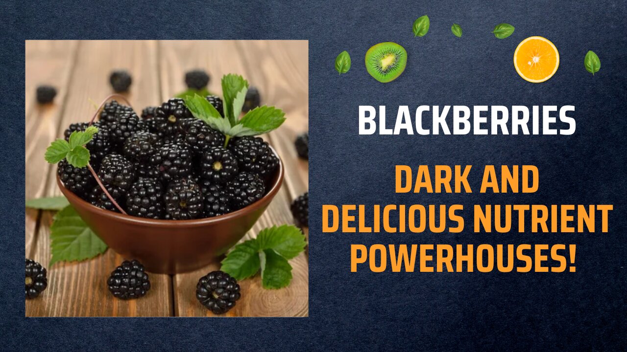 "Blackberries: Dark and Delicious Nutrient Powerhouses! 🖤"
