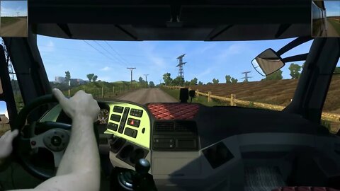 POV DIRIGINDO MERCEDES ACTROS - MOTOR V8 - NOVA FAZENDA MAPA MINAS GERAIS - EURO TRUCK SIMULATOR 2