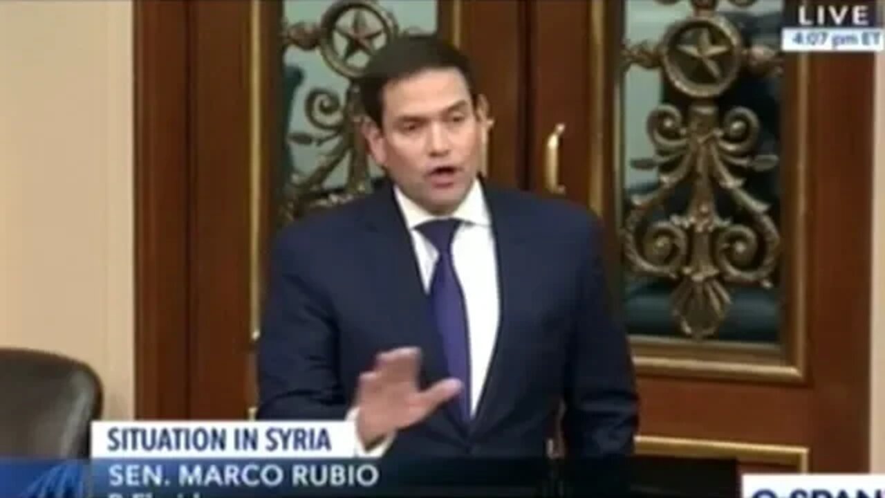 Senator Rubio "Literally Overnight Assad Has Captured A Third Of The Land Of Syria"