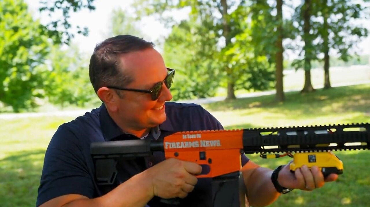 Rep Eric Burlison Cooks A Hot Dog With a Flamethrower!