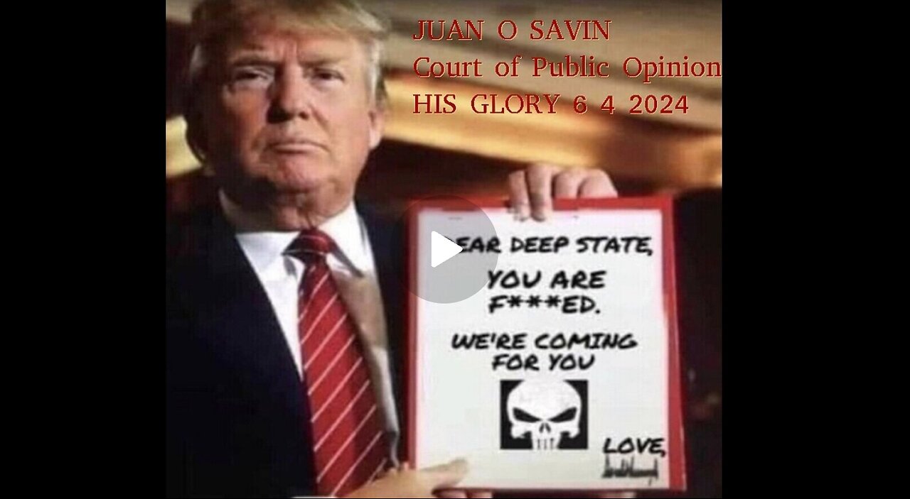 JUAN O SAVIN- The Court of Public Opinion- His Glory TAKE FIVE 6 4 2024