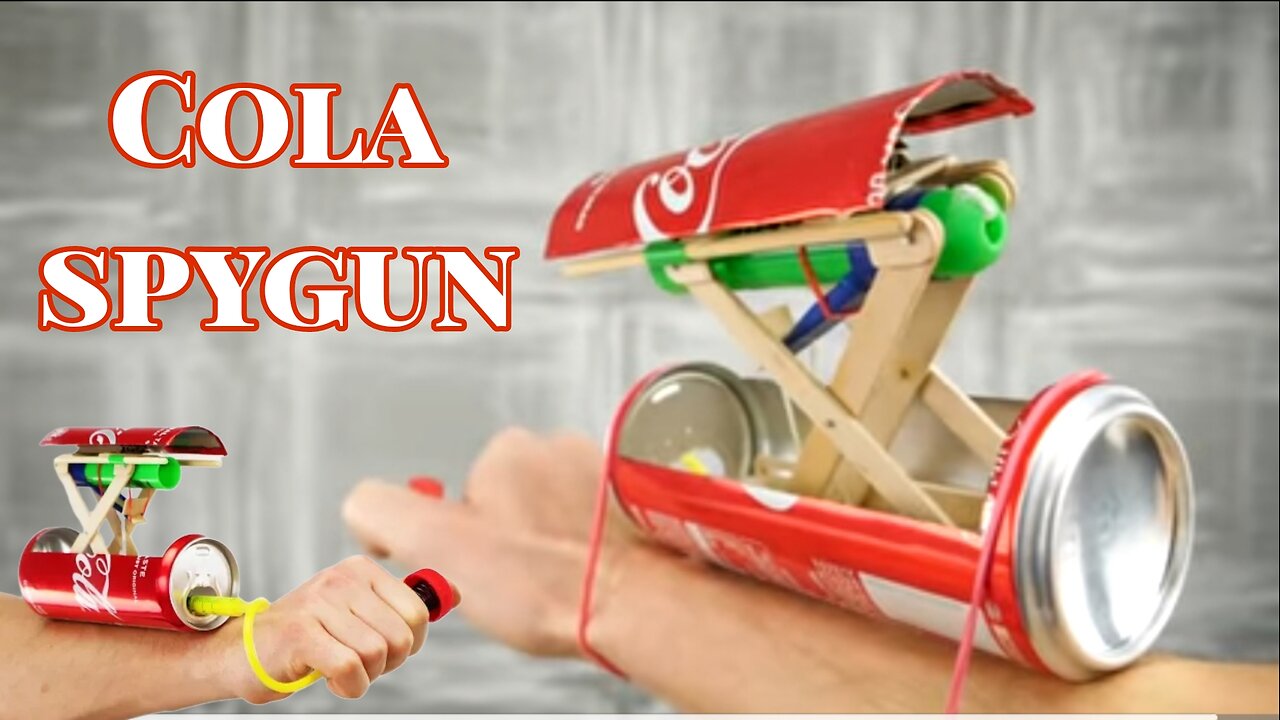 How To Make A Cola Spy Gun || DIY Spy Gun || Creator Craft