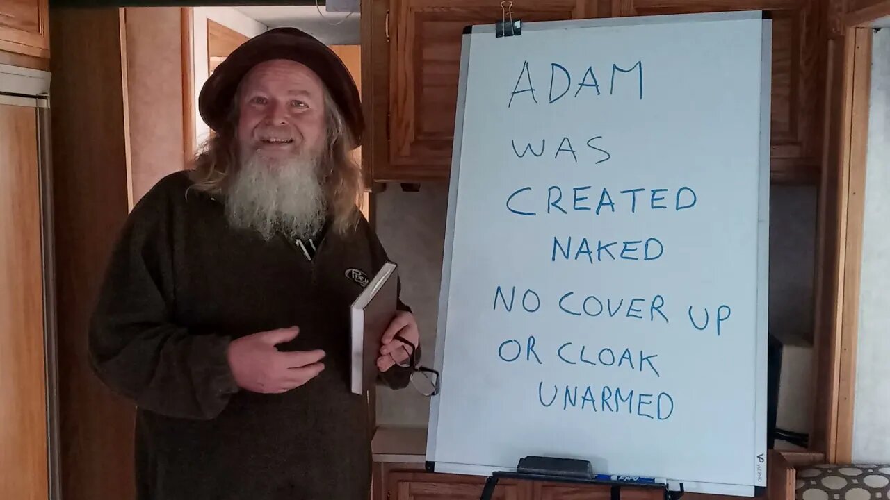 413-1021 Adam WAS CREATED NAKED NO COVER-UP NO FIGMENT OF IMAGINATION