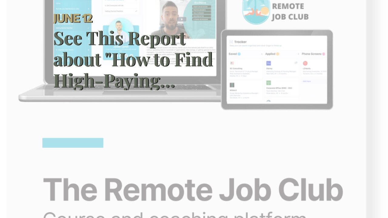 See This Report about "How to Find High-Paying Remote Jobs for Digital Nomads"