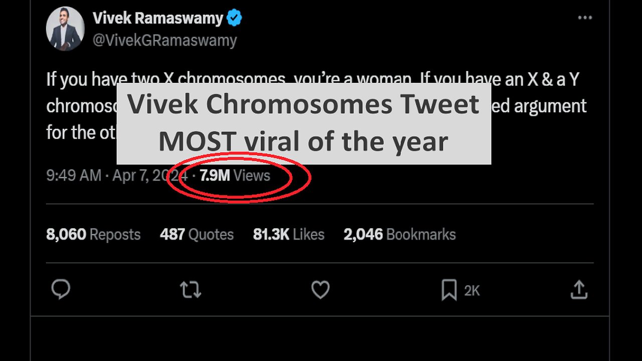 Vivek Chromosomes tweet most viral all year