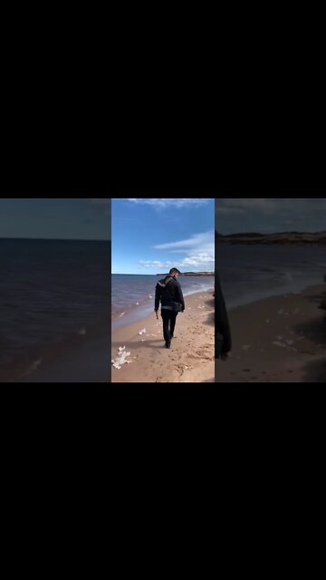 Jason Dunn on the beach