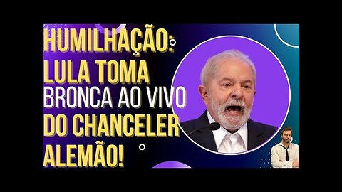 OI LUIZ - Lula é humilhado ao vivo por chanceler alemão e até esconde a cara!