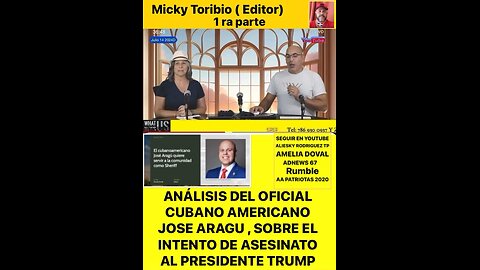 ALIESKY Y AMELIA EN ANÁLISIS DE NOTICIAS EX OFICIAL JOSE ARAUGU ANALIZA ATENTADO A TRUMP