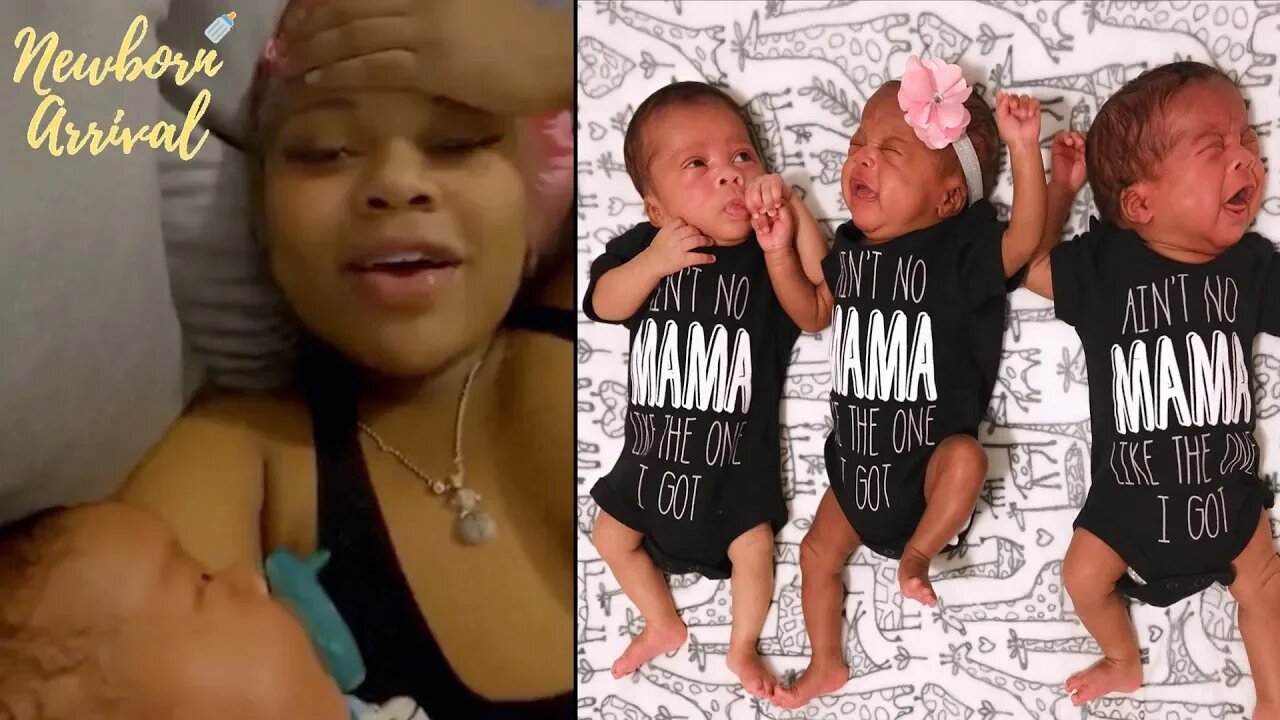 600Breezy "BM" Queen Key Has Her Hands Full With Triplets! 👶🏽👶🏽👶🏽