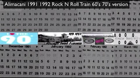 Alimacani 1991 1992 Rock N Roll Train 60s 70s version