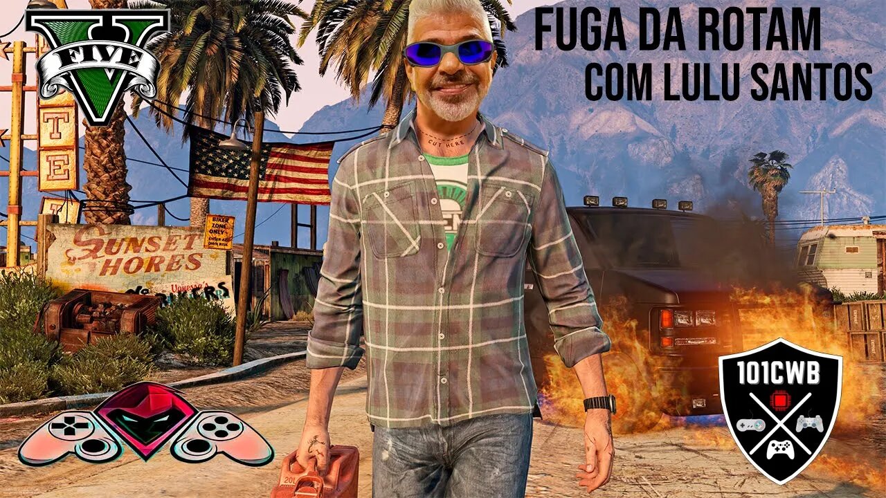 FUGA INSANA DA ROTAM COM LULU SANTOS - GTA V ft Gamers GhosT e Renatinho