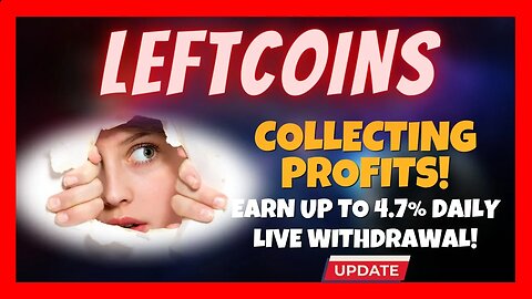 Leftcoins Update 🎯 Another Successful Instant Withdrawal ❓ Up to 4.7% Daily 📈 38 Days Paying 💰