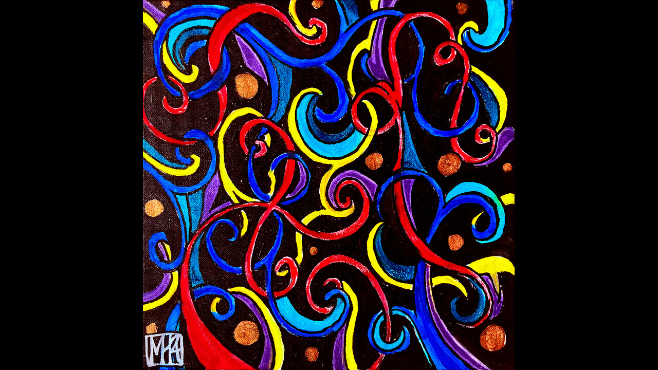 'Whispy Swirls' Original Art Painting Timelapse 6-23-24