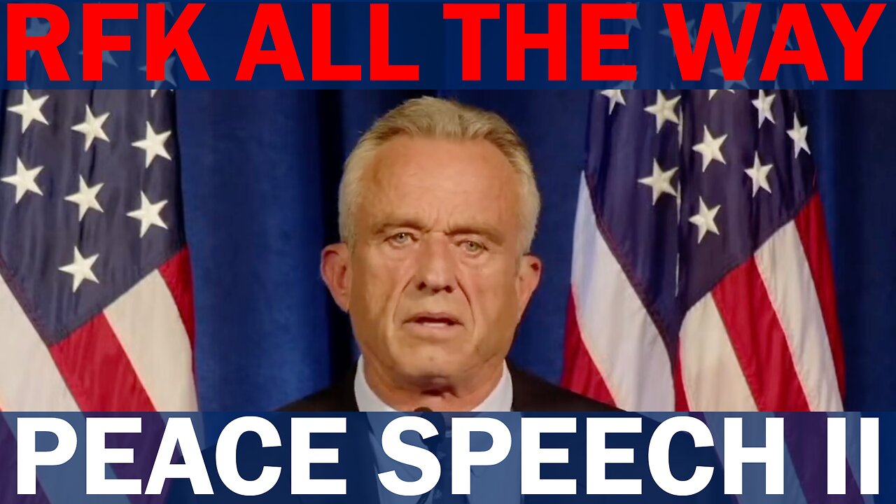 FULL VERSION - RFK Jr.'s Peace and Diplomacy Speech June 20 2023 | Robert F Kennedy Jr