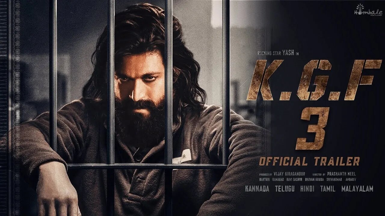 KGF Chapter 3 Official Trailer | Yash | PrasanthNeel | Kgf3 Trailer