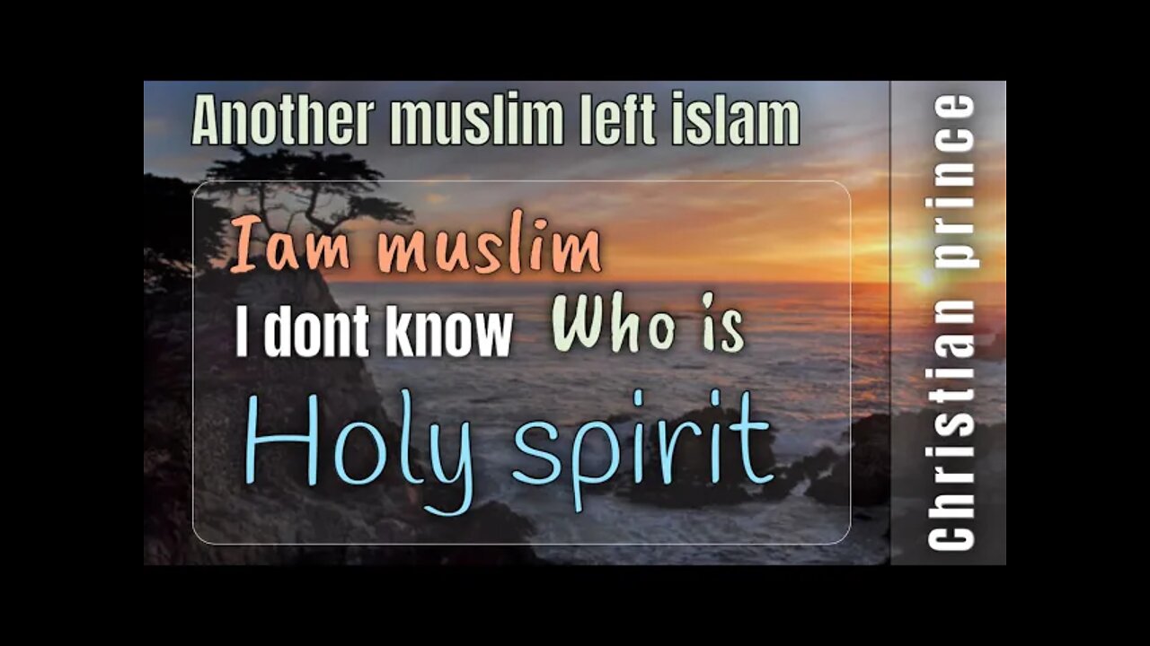 Iam Muslim but I don’t know who is holy spirit - Christian prince call Muslim