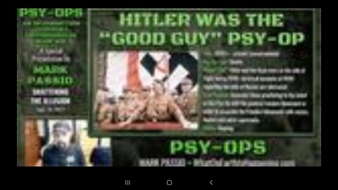 COMMON DENOMINATOR CHOKES INFANT, THE HITLER WAS GOOD PSYOP