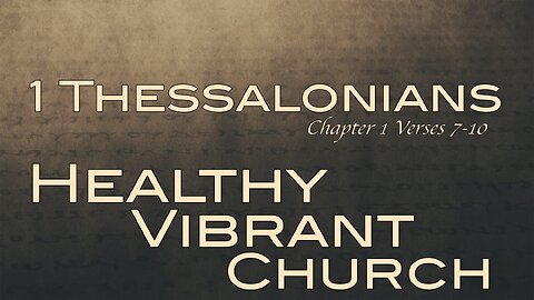 CFC Sunday Sermon - May 12, 2024 - Healthy Vibrant Church Part 2