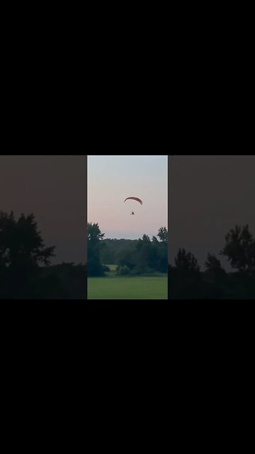 #ButchFly landing his trike #paramotor #flying #paramotoring #ppggrandpa