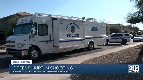 Three juveniles hurt in shooting near 91st Avenue and Lower Buckeye Road