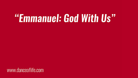 Emmanuel: God With Us